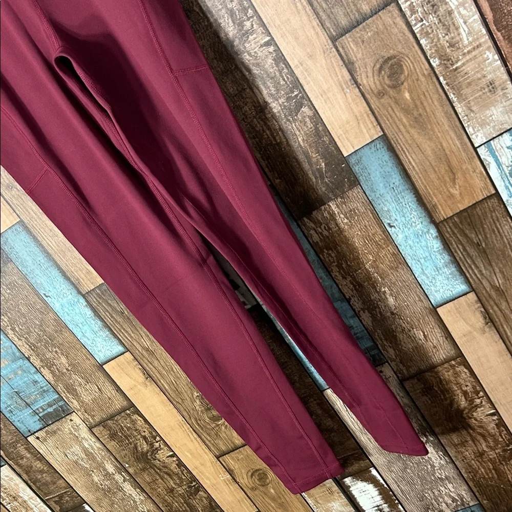 RSG Active Burgundy High-Waisted Leggings - Picture 11 of 15